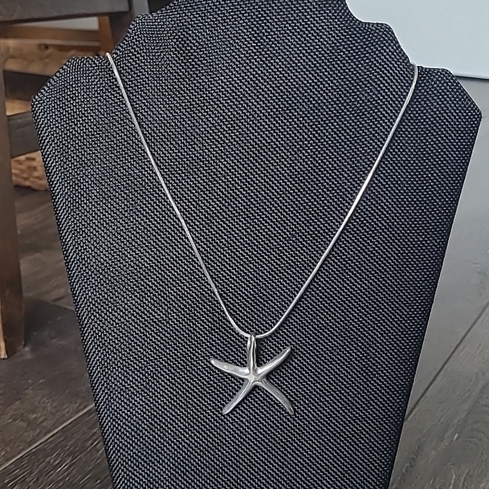 Sterling Silver Starfish Necklace